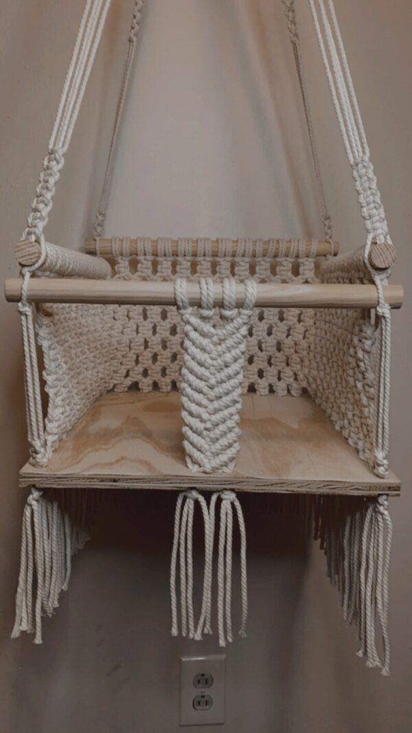 Cotton Rope Square Baby Swing Chair - Leechoo